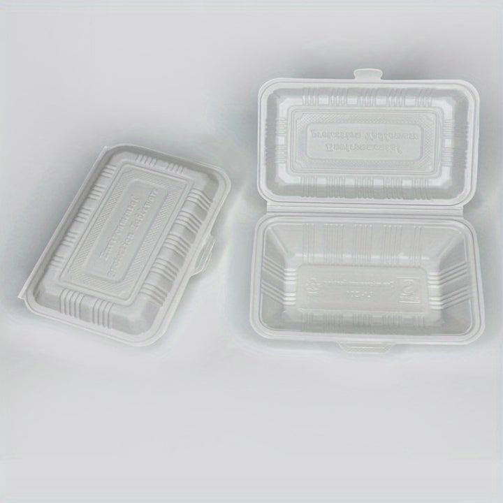 Square-Shaped Disposable Lunch Box - Perfect for Takeout!