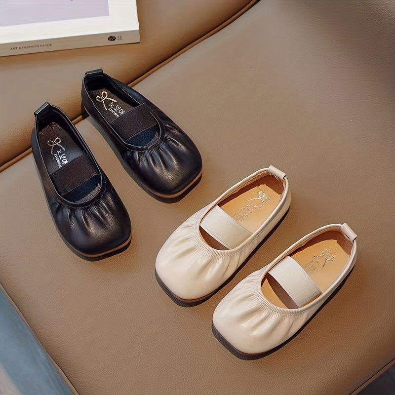 JIAGEYA Trendy Slip On Low Top Loafer Shoes For Girls, Lightweight Comfortable Non Slip Flat Shoes For Indoor Outdoor, All Seasons