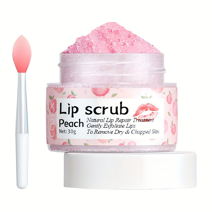 Peach Lip Scrub Exfoliating Fade Lip Lines Removing Dead  Moisturizing Care Makeup