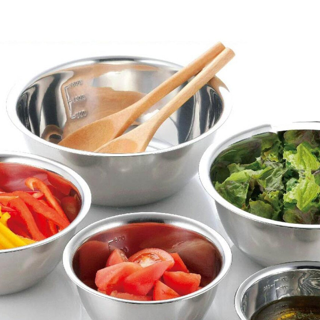 5pcs Non-Slip Stainless Steel Mixing Bowls Set - Perfect for Kitchen Cooking and Baking - Nesting Design for Easy Storage