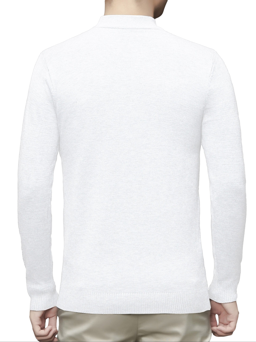 Men's Stylish Solid Knitted Pullover, Casual  Breathable Long Sleeve Turtle Neck Top For City Walk Street Hanging Outdoor Activities