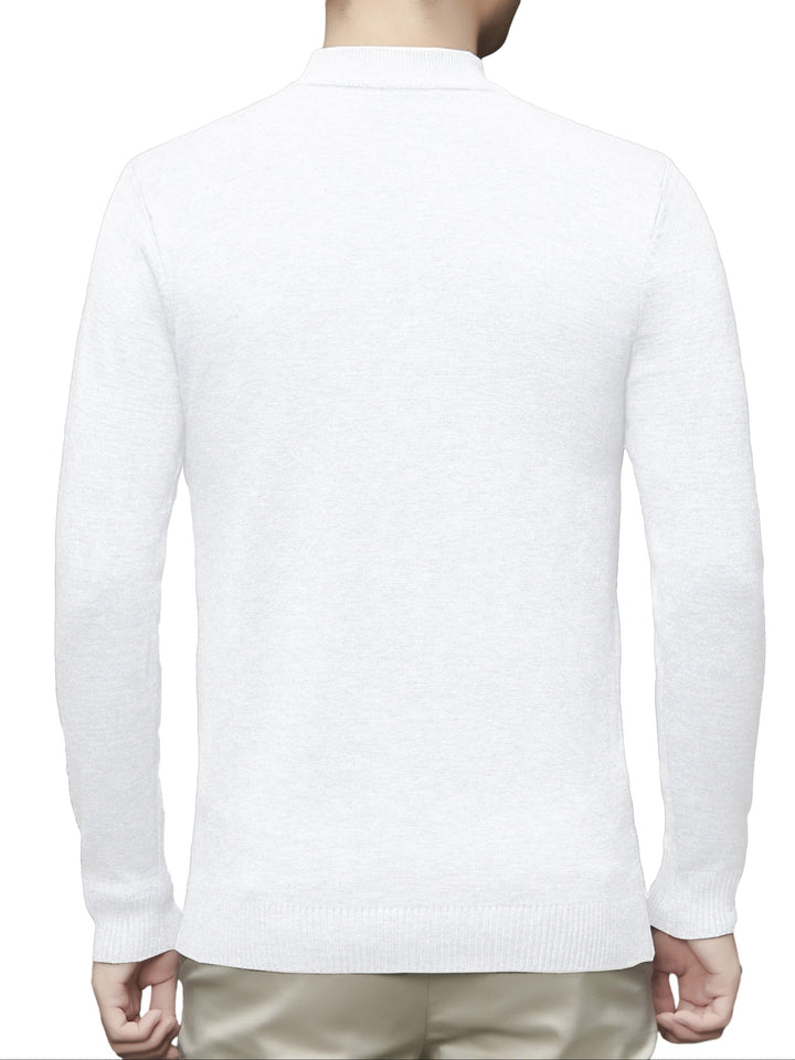 Men's Stylish Solid Knitted Pullover, Casual  Breathable Long Sleeve Turtle Neck Top For City Walk Street Hanging Outdoor Activities