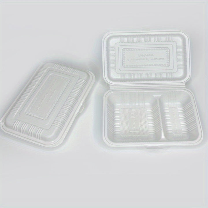 Square-Shaped Disposable Lunch Box - Perfect for Takeout!