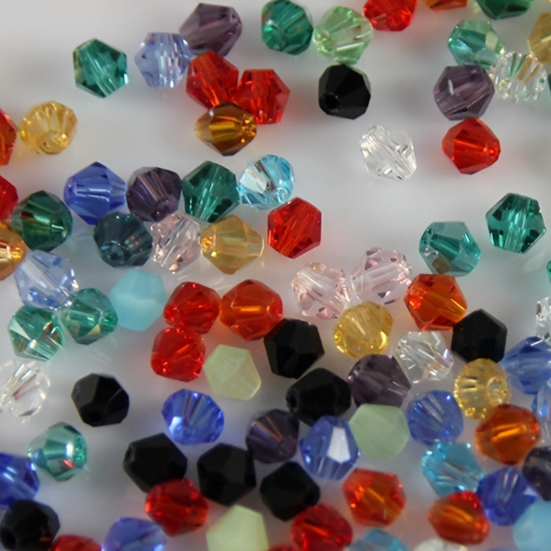 300pcs(About 0.78oz)/540pcs(About 1.34oz) Exquisite 4mm Bicone Loose Crystal Beads For Jewelry Making Accessories(3/3)