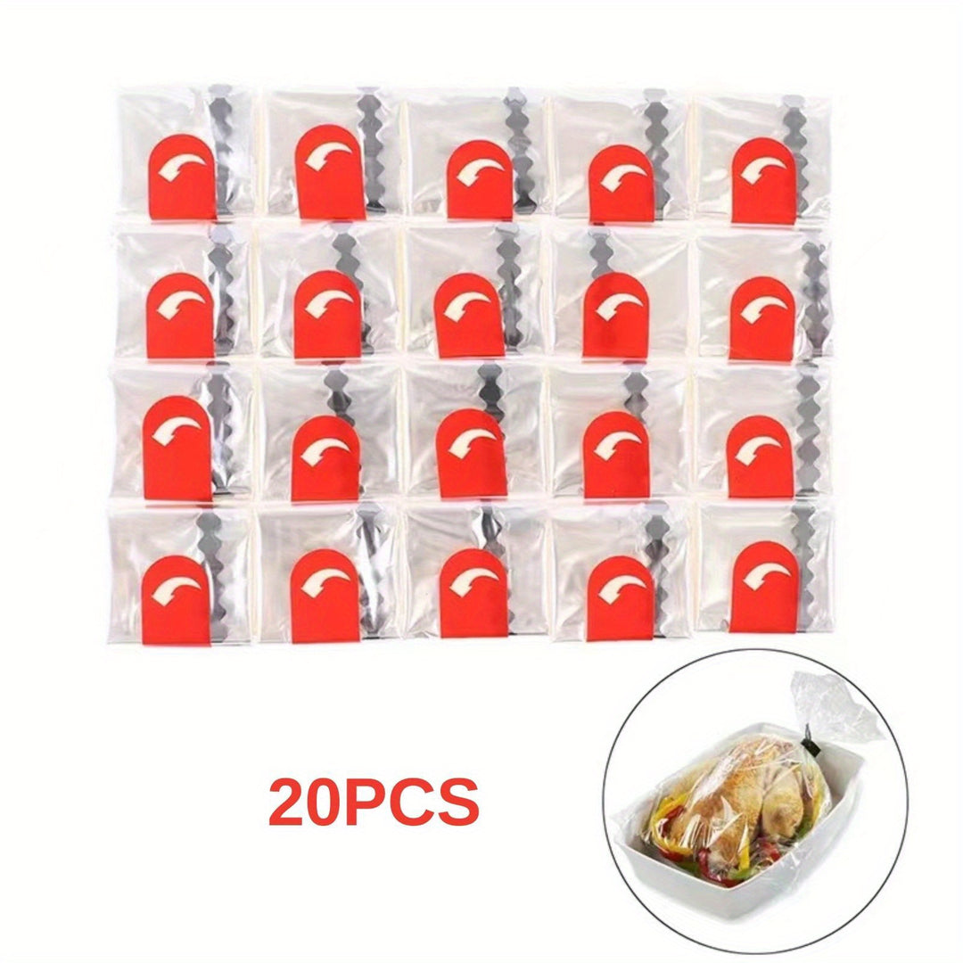 20pcs, Oven Bags For Cooking, Meat Baking Bags, Meat Chicken Fish Vegetables Large Baking Bags, Cooking Meat In Kitchen Microwave, Summer Decoration, Summer Supplies, Wedding Decor, Wedding Supplies, Theme Party, Baking Supplies