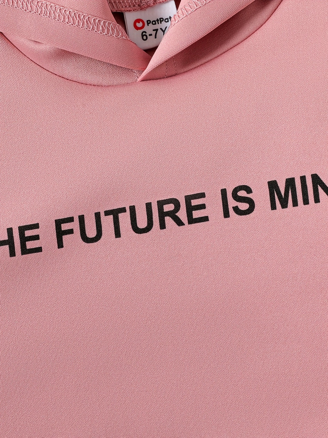 PatPat Conjunto De 2 Piezas, Sudadera Con Capucha De Manga Larga Con Estampado De THE FUTURE IS MINE Y Pantalones Deportivos Para Bebés Niñas