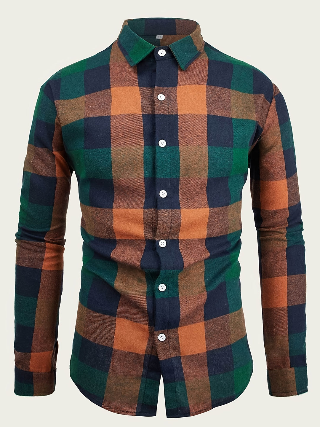 Classic Plaid Print Men's Casual Button Up Long Sleeve Shirt, Men's Clothes For Spring Summer Autumn, Tops For Men