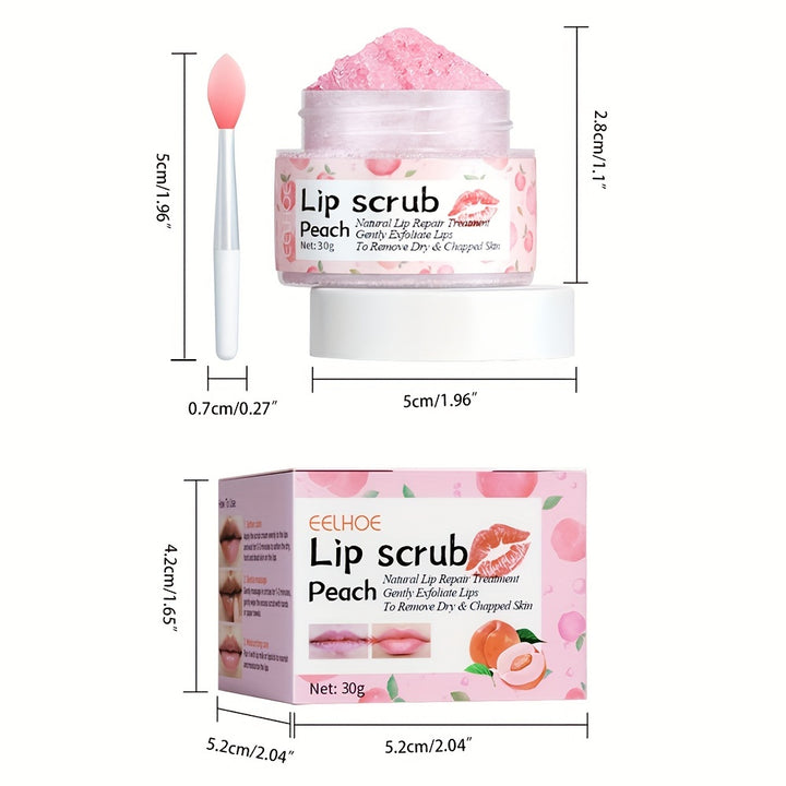 Peach Lip Scrub Exfoliating Fade Lip Lines Removing Dead  Moisturizing Care Makeup