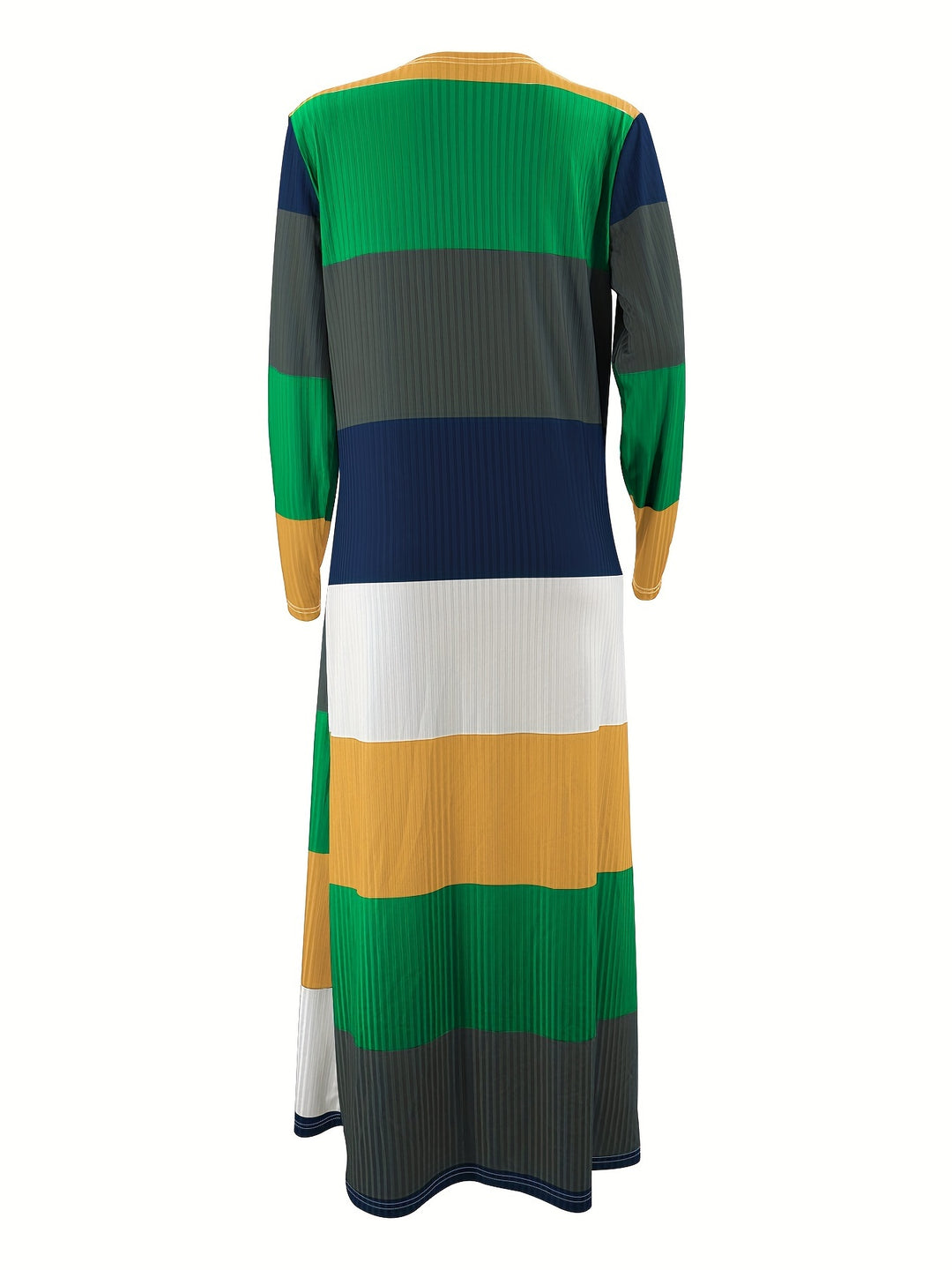 Stripe Print Two-piece DressSet, Sleeveless Tube Dress & Open Front Long Sleeve Cardigan Outfits, Women's Clothing