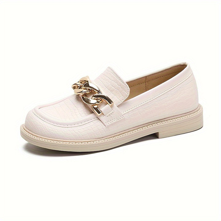 Trendy Elegant Slip On Low Top Loafer Shoes For Girls, Lightweight Comfortable Non Slip Flat Shoes For Indoor Outdoor, All Seasons