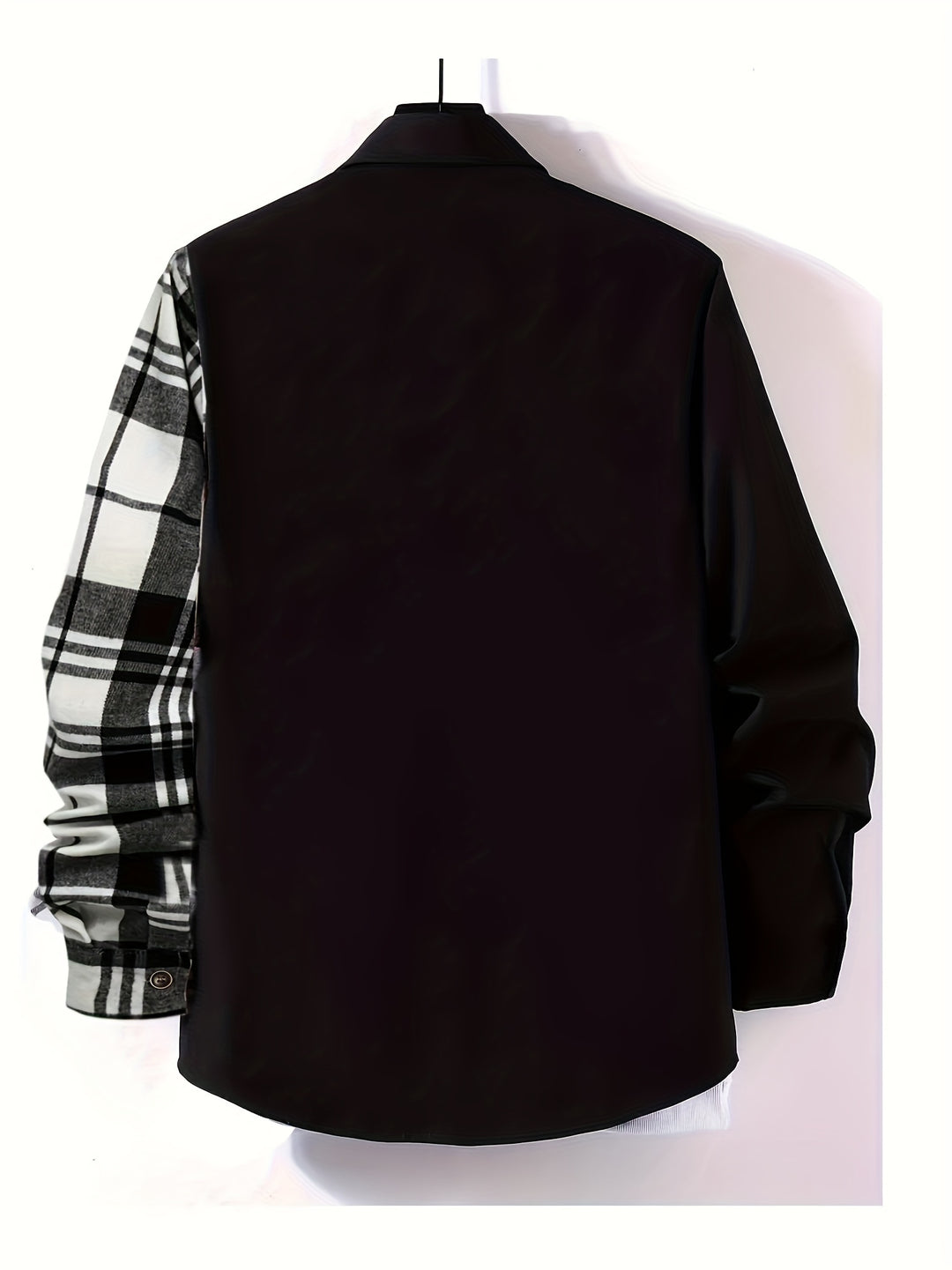 Boy's Plaid Button Down Shirt, Kids Lapel Color Block Trendy Long Sleeve Casual Tee Tops With Pocket For All Season