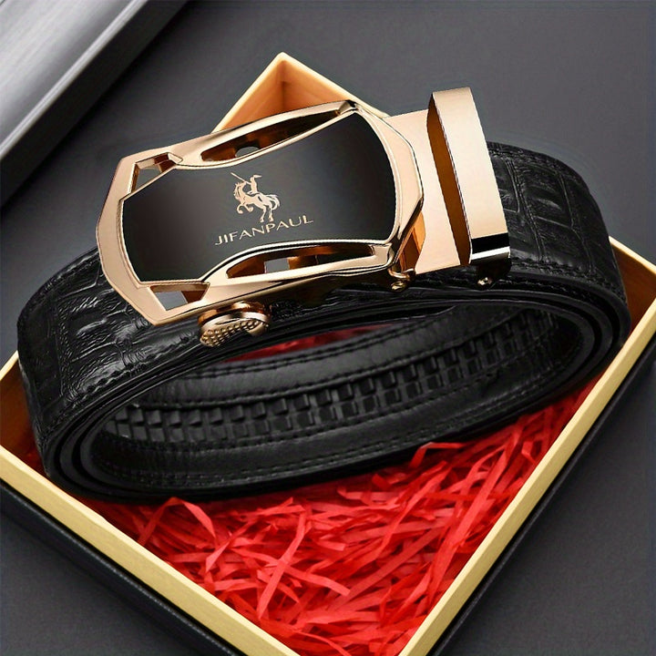 Men's Automatic Buckle Belt Suitable For Business Pants Trousers Jeans