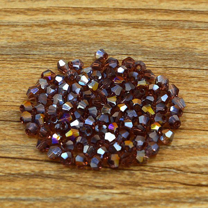 300pcs(About 0.78oz)/540pcs(About 1.34oz) Exquisite 4mm Bicone Loose Crystal Beads For Jewelry Making Accessories(3/3)