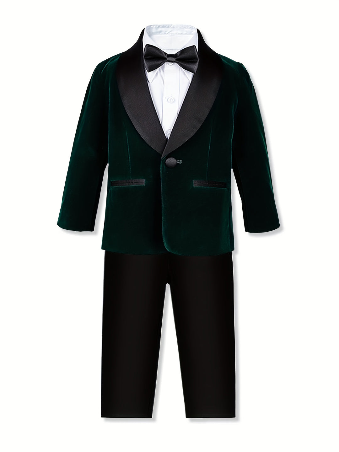 1pcs Boys Formal Gentleman Jacket, Long Sleeve Blazer, Kids Clothing For Competition Piano Performance Wedding Banquet Dress