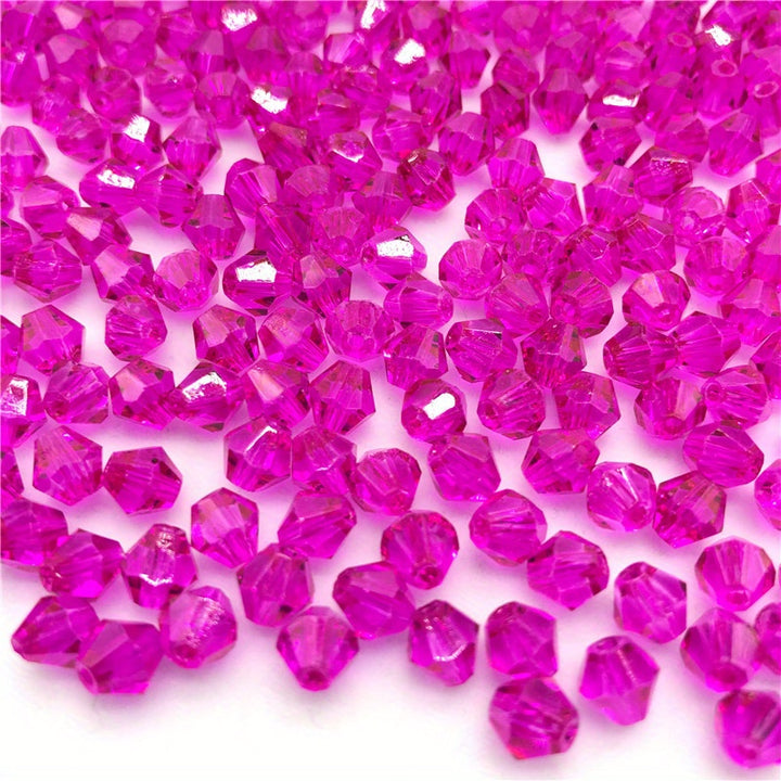 90pcs Austrian Crystal Element Bicone Beads  4mm Multicolor Faceted Glass Spacer Beads For Jewelry Making DIY Accessories Handmade Craft Beads Accessories