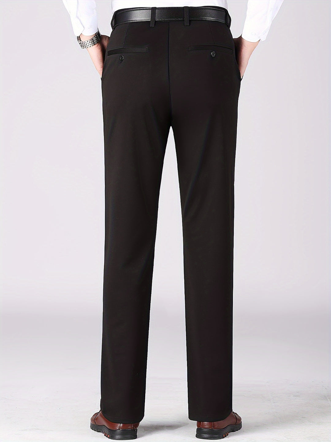 Men's Semi-formal Warm Dress Pants For Fall Winter Business