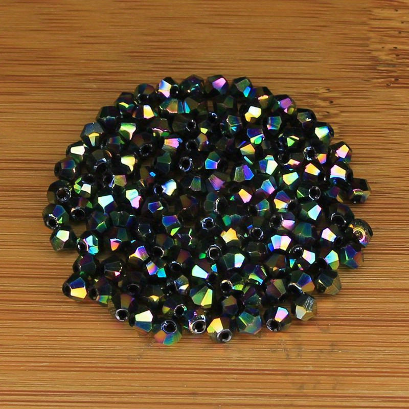 300pcs(About 0.78oz)/540pcs(About 1.34oz) Exquisite 4mm Bicone Loose Crystal Beads For Jewelry Making Accessories(3/3)