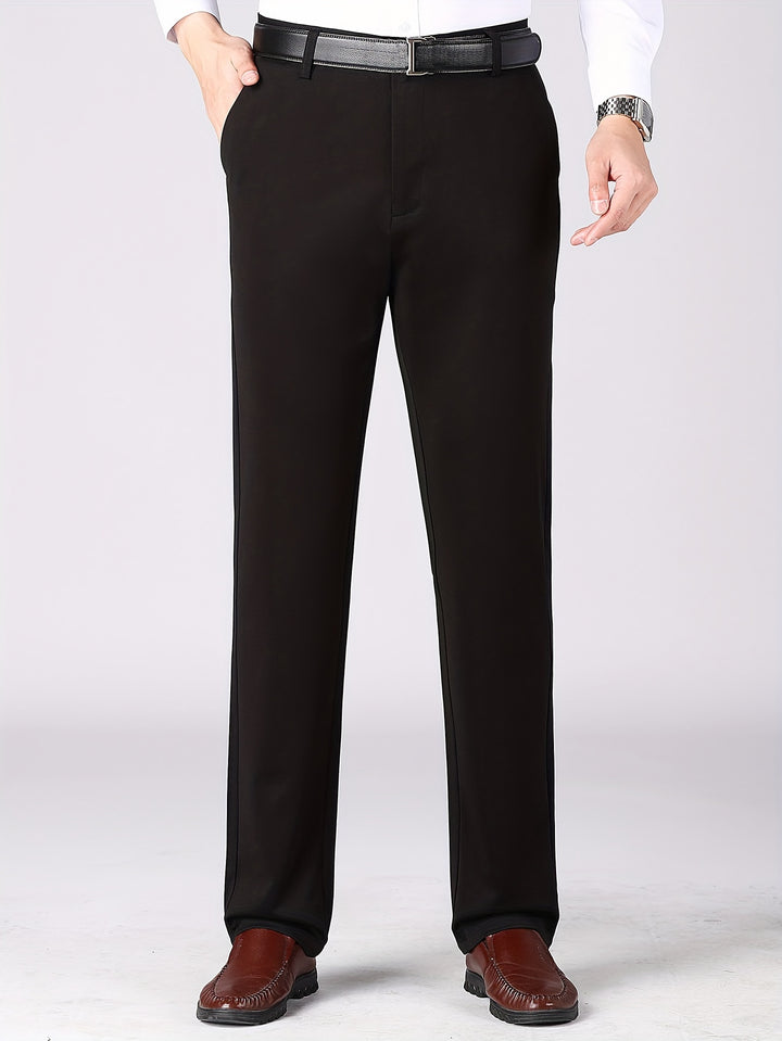 Men's Semi-formal Warm Dress Pants For Fall Winter Business