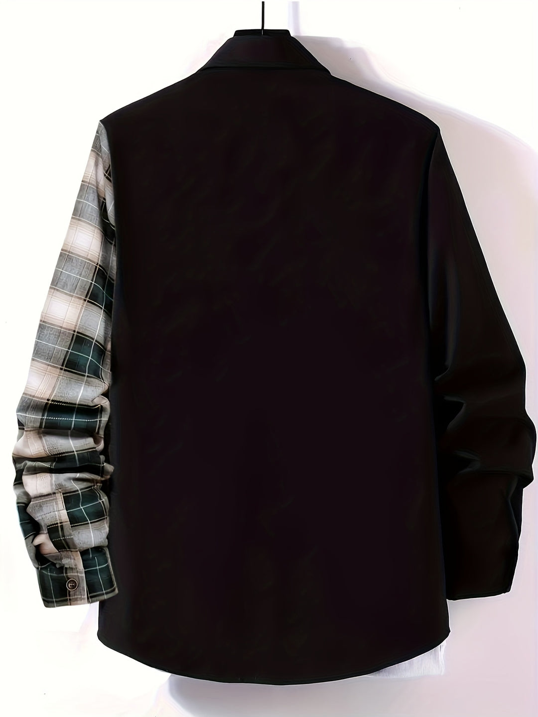 Boy's Plaid Button Down Shirt, Kids Lapel Color Block Trendy Long Sleeve Casual Tee Tops With Pocket For All Season