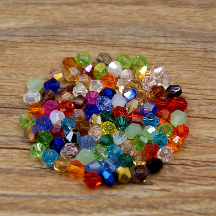 300pcs(About 0.78oz)/540pcs(About 1.34oz) Exquisite 4mm Bicone Loose Crystal Beads For Jewelry Making Accessories(3/3)