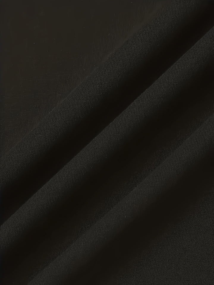 Plus Size Heart Rhinestone Top, Casual Mock Neck Long Sleeve Top, Women's Plus Size Clothing