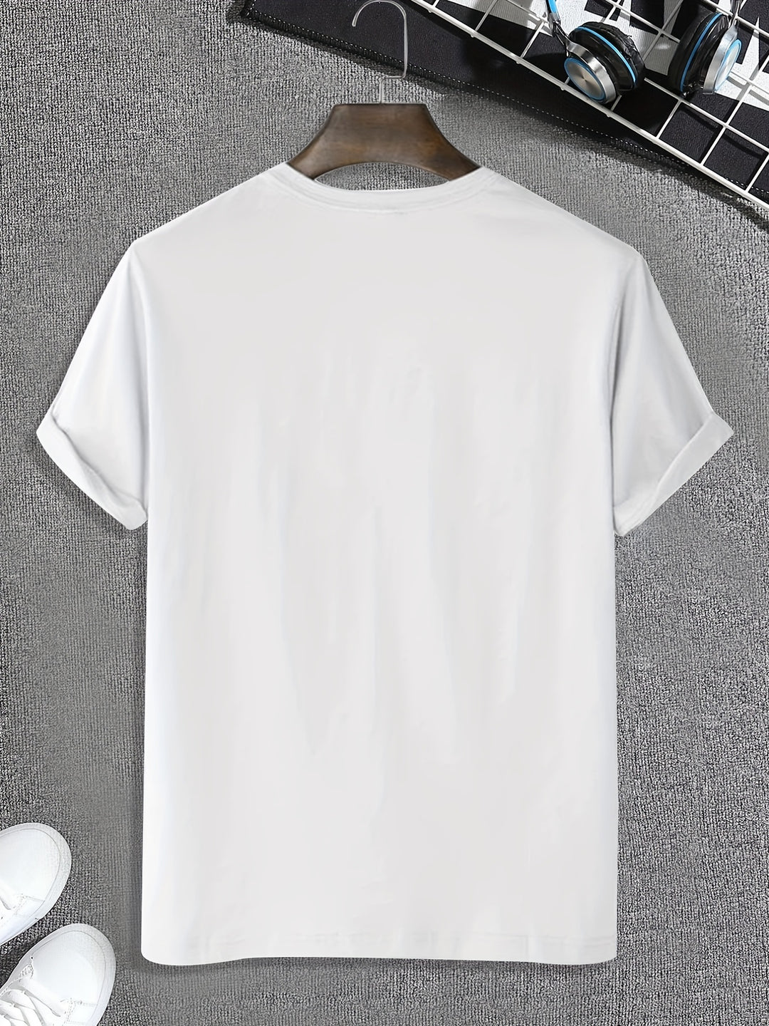 The Greatest Mistake You Can Make Is To Die Without Jesus Letter Print Men's Casual Short Sleeve Crew Neck T-shirt, Fashion Graphic Tee Loungewear Pajamas Top Summer Men's Home Clothes