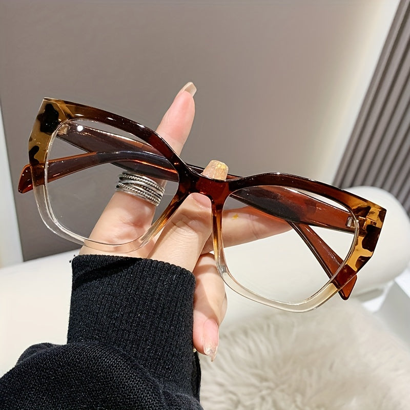 Blue Light Blocking Glasses Jelly Tortoiseshell Cat Eye Clear Lens Anti Eyestrain Glasses For Women