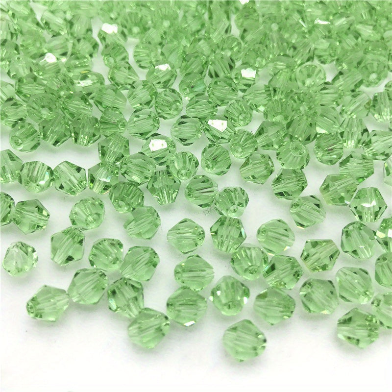 90pcs Austrian Crystal Element Bicone Beads  4mm Multicolor Faceted Glass Spacer Beads For Jewelry Making DIY Accessories Handmade Craft Beads Accessories