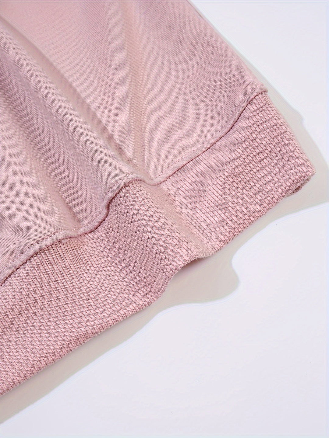 Plus Size Heart & Letter Print Sweatshirt, Casual Long Sleeve Crew Neck Sweatshirt, Women's Plus Size Clothing