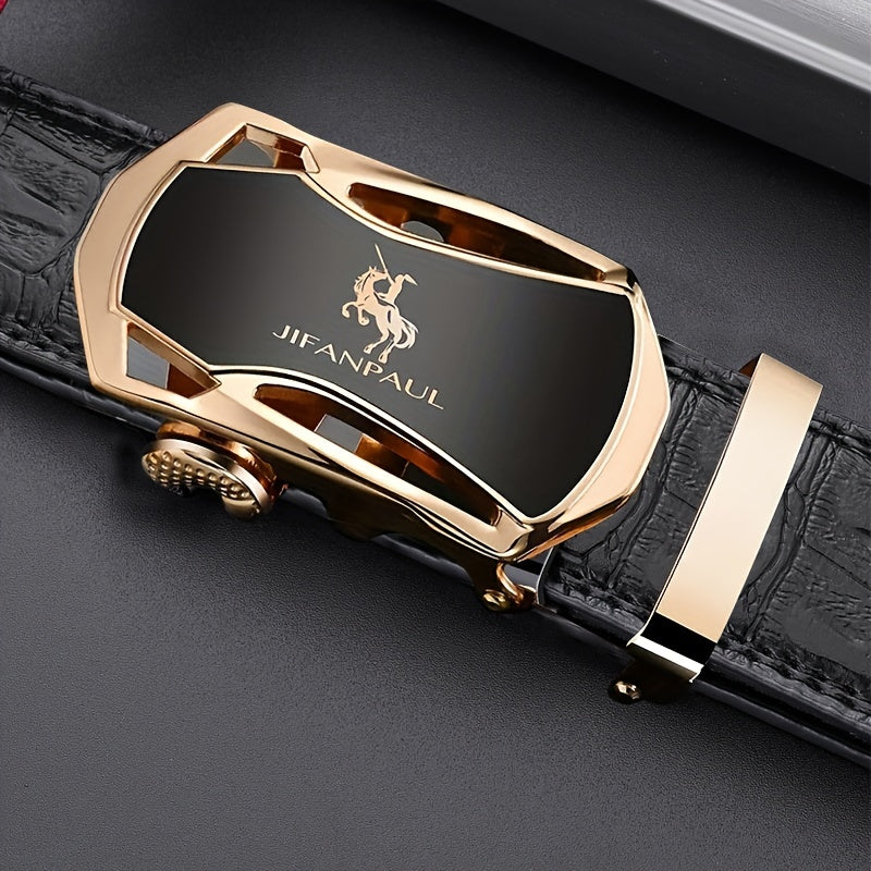 Men's Automatic Buckle Belt Suitable For Business Pants Trousers Jeans