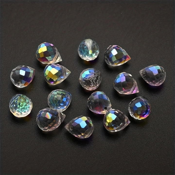 8mm 20pcs Austria AB Color Crystal Strawberry Beads Shiny Faceted Glass Beads For DIY Wedding Dress Jewelry Making Accessories