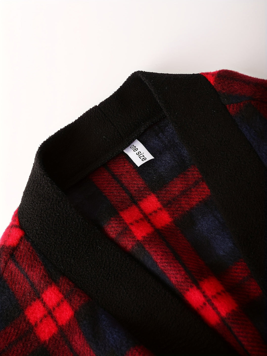 Men's Comfy Plaid Fleece Robe Home Pajamas Wear With Pocket One-piece Lace Up Kimono Night-robe Warm Sets After Bath