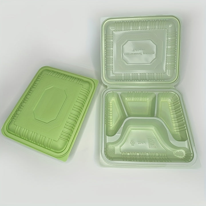 Square-Shaped Disposable Lunch Box - Perfect for Takeout!