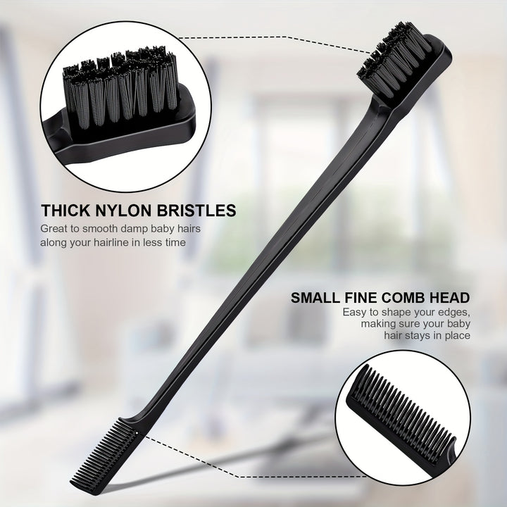 5pcs/Set Hair Edge Brush Set Multifunctional Double Sided Control Hair Brush Eyebrow Brush Edge Control Hair Brush Hair Care Tools