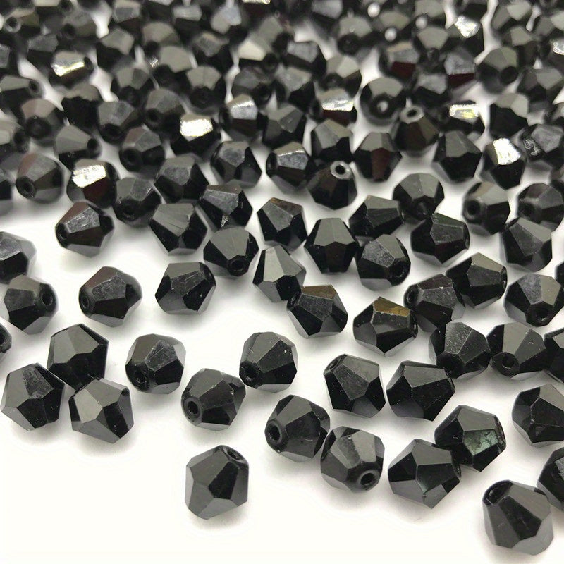 90pcs Austrian Crystal Element Bicone Beads  4mm Multicolor Faceted Glass Spacer Beads For Jewelry Making DIY Accessories Handmade Craft Beads Accessories