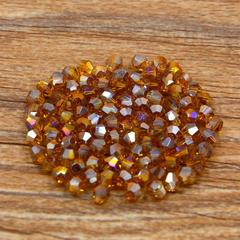 300pcs(About 0.78oz)/540pcs(About 1.34oz) Exquisite 4mm Bicone Loose Crystal Beads For Jewelry Making Accessories(3/3)