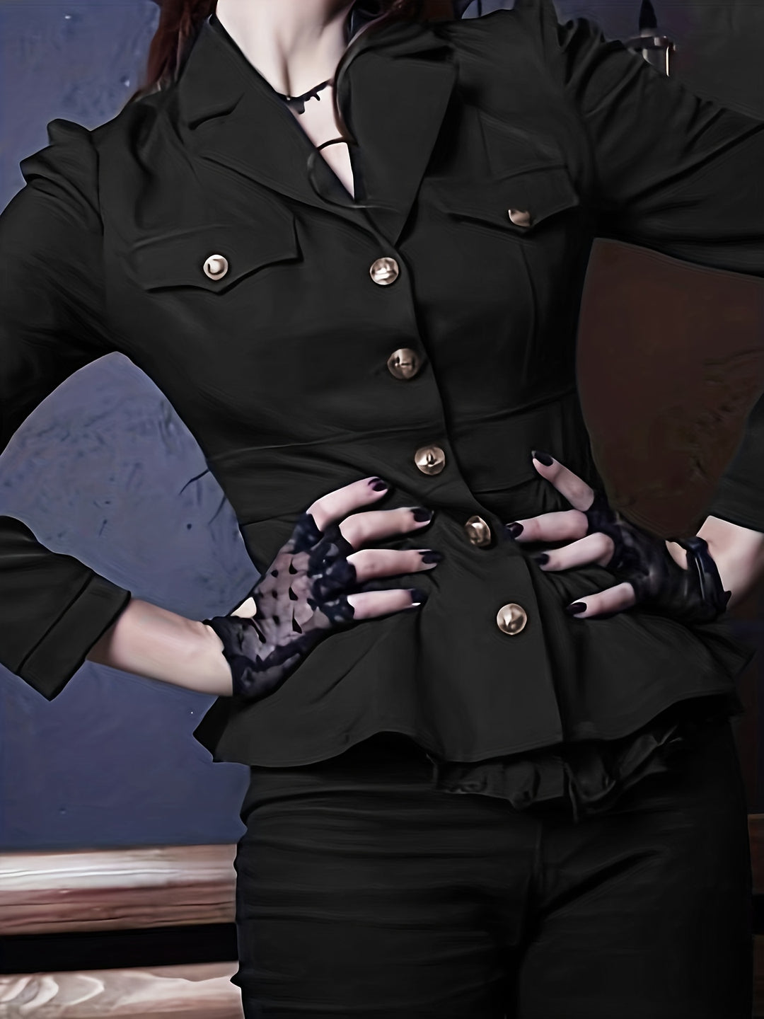 Single Breasted Blazer, Elegant Lapel Long Sleeve Outerwear, Women's Clothing