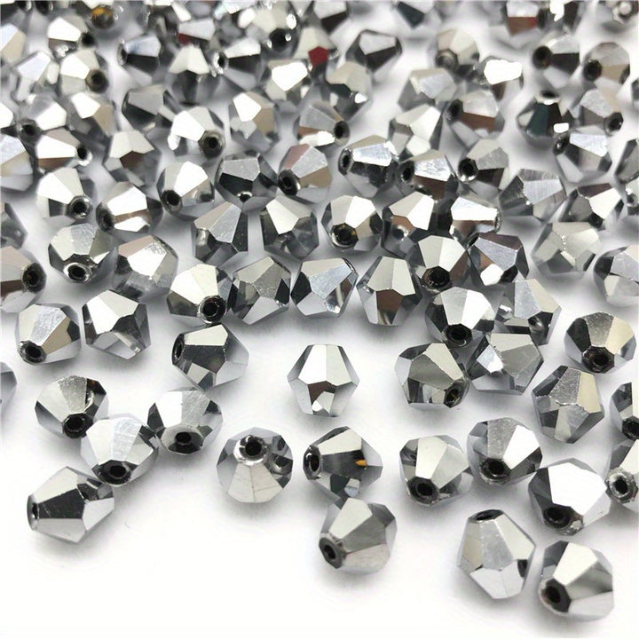 90pcs Austrian Crystal Element Bicone Beads  4mm Multicolor Faceted Glass Spacer Beads For Jewelry Making DIY Accessories Handmade Craft Beads Accessories
