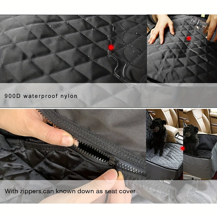 Waterproof Dog Car Seat Cover - Protect Your Car Seats from Pet Hair, Scratches, and Dirt - Easy to Install and Clean - Perfect for Travel and Everyday Use