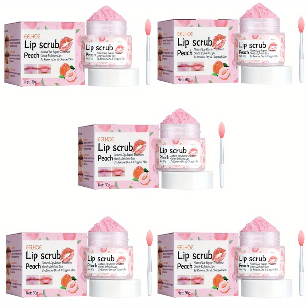 Peach Lip Scrub Exfoliating Fade Lip Lines Removing Dead  Moisturizing Care Makeup