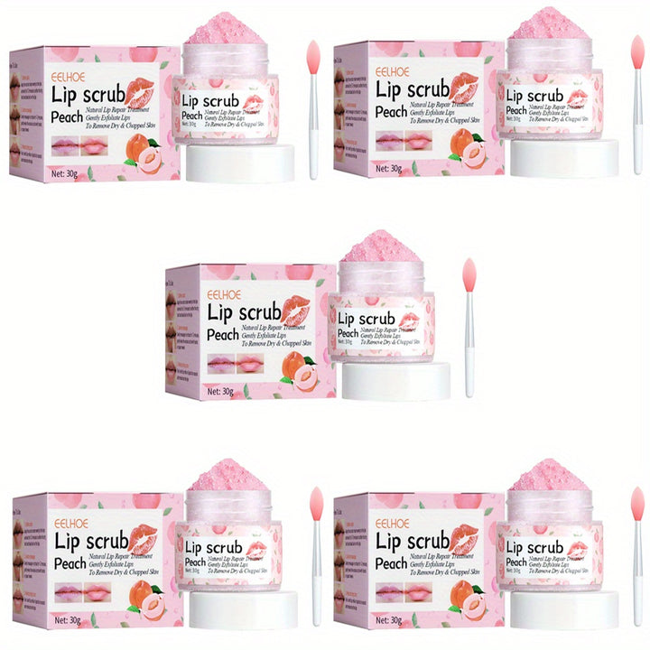 Peach Lip Scrub Exfoliating Fade Lip Lines Removing Dead  Moisturizing Care Makeup