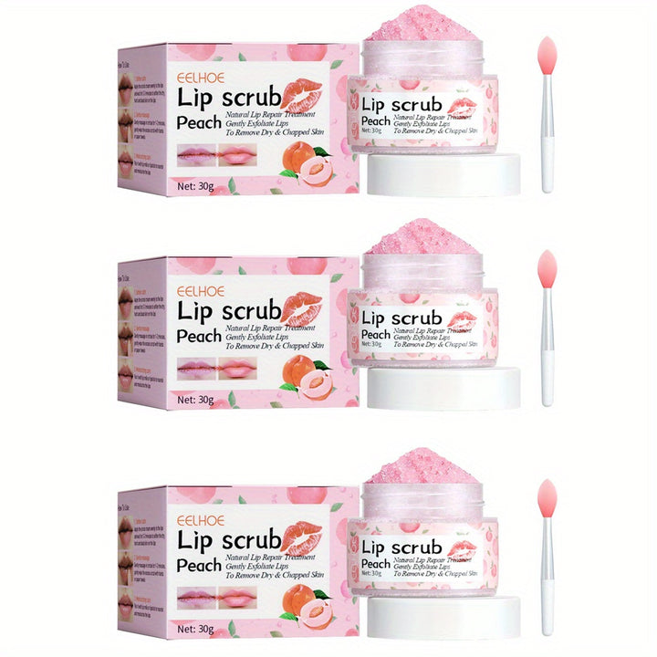 Peach Lip Scrub Exfoliating Fade Lip Lines Removing Dead  Moisturizing Care Makeup