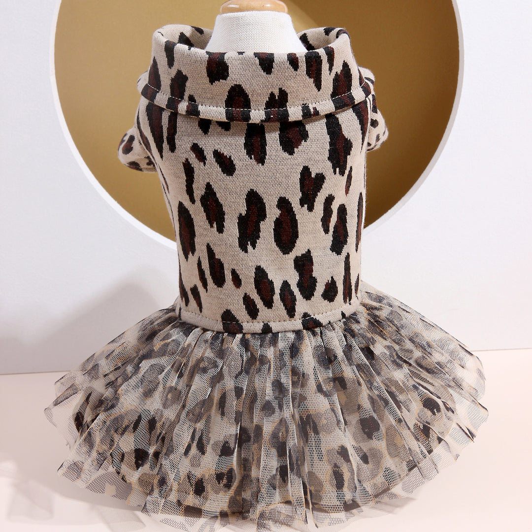Stylish Leopard Print Pet Dress - Perfect for Small Breeds!