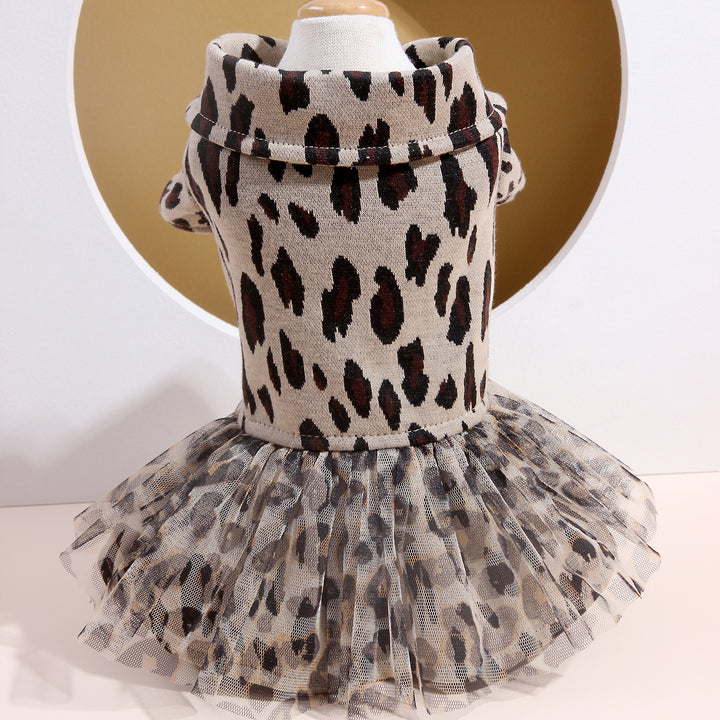 Stylish Leopard Print Pet Dress - Perfect for Small Breeds!