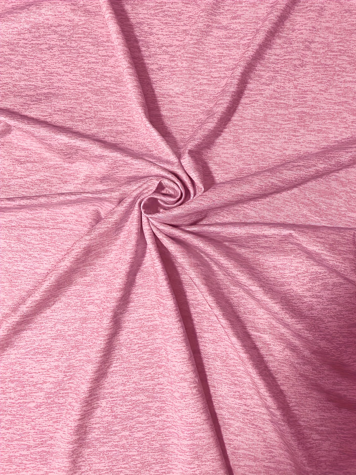 Plus Size Casual T-shirt, Women's Plus Heart Print Long Sleeve Round Neck Medium Stretch T-shirt