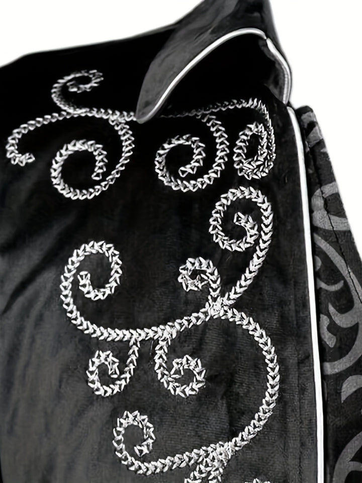 Retro Steampunk Gothic Embroidered Victorian Jacket Vintage Tailcoat Medieval Frock Coat Renaissance Costume For Men