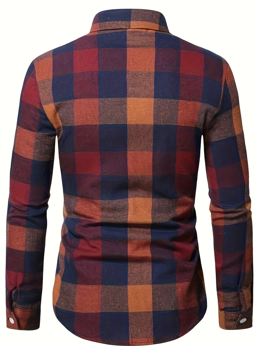 Classic Design Plaid Print Men's Casual Button Up Long Sleeve Shirt, Men's Clothes For Spring Summer Autumn, Tops For Men