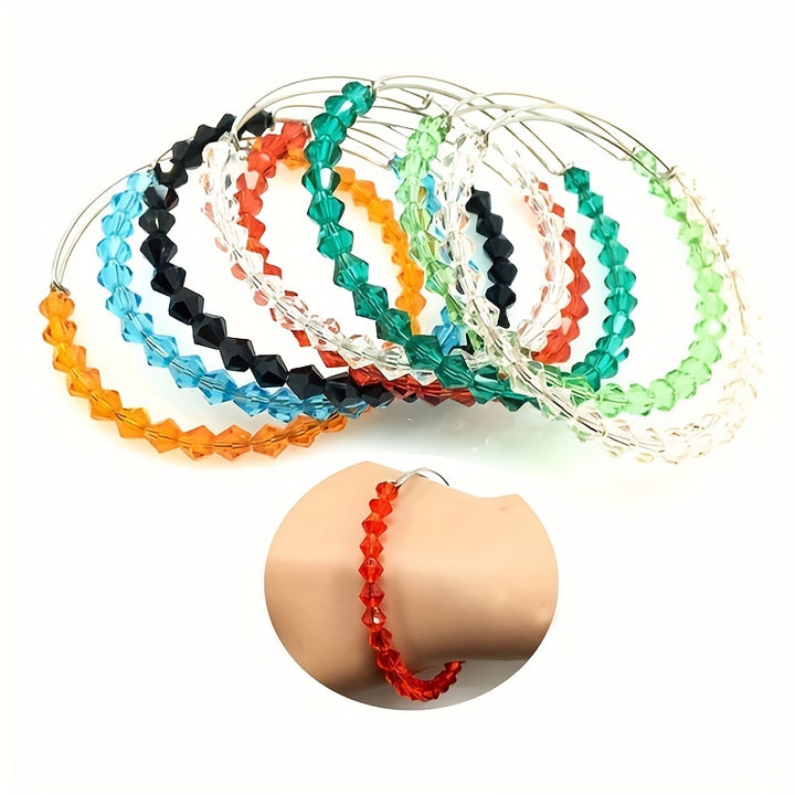 90pcs Austrian Crystal Element Bicone Beads  4mm Multicolor Faceted Glass Spacer Beads For Jewelry Making DIY Accessories Handmade Craft Beads Accessories