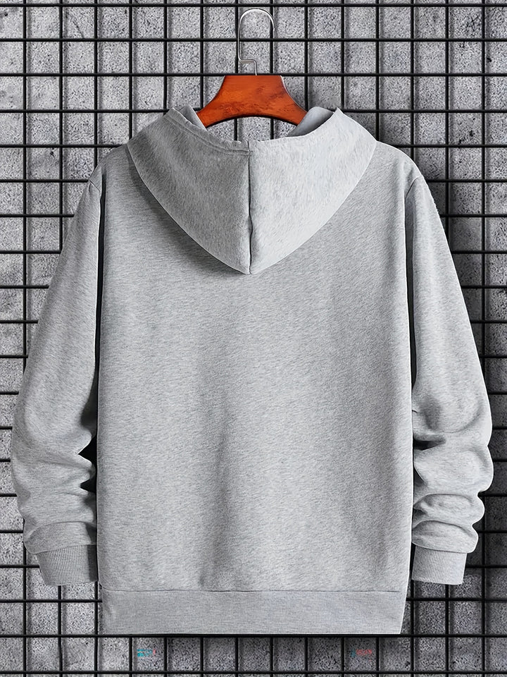 PSALMS 91 Print Hoodies For Men, Graphic Hoodie With Kangaroo Pocket, Comfy Loose Drawstring Trendy Hooded Pullover, Mens Clothing For Autumn Winter