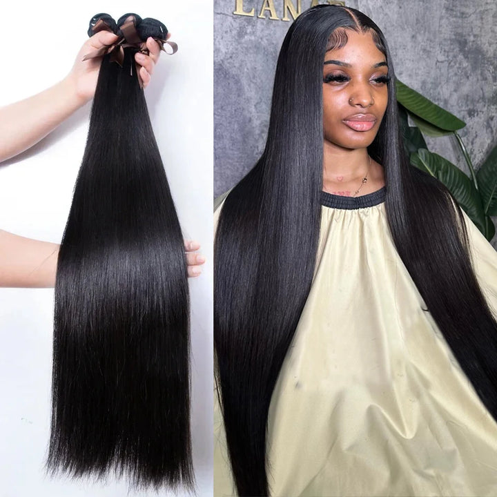 Brazilian Bone Straight Human Hair Bundles